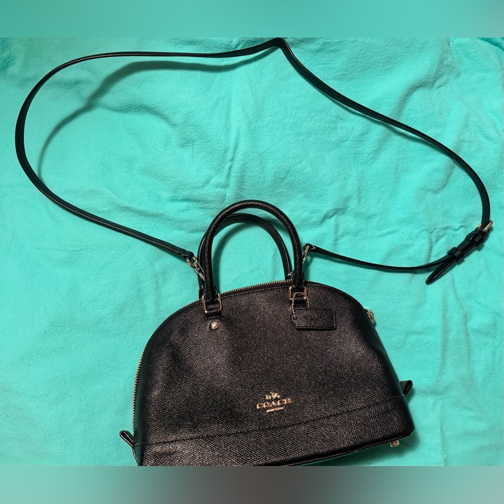 Coach Black Crossbody Leather Bag Bowler